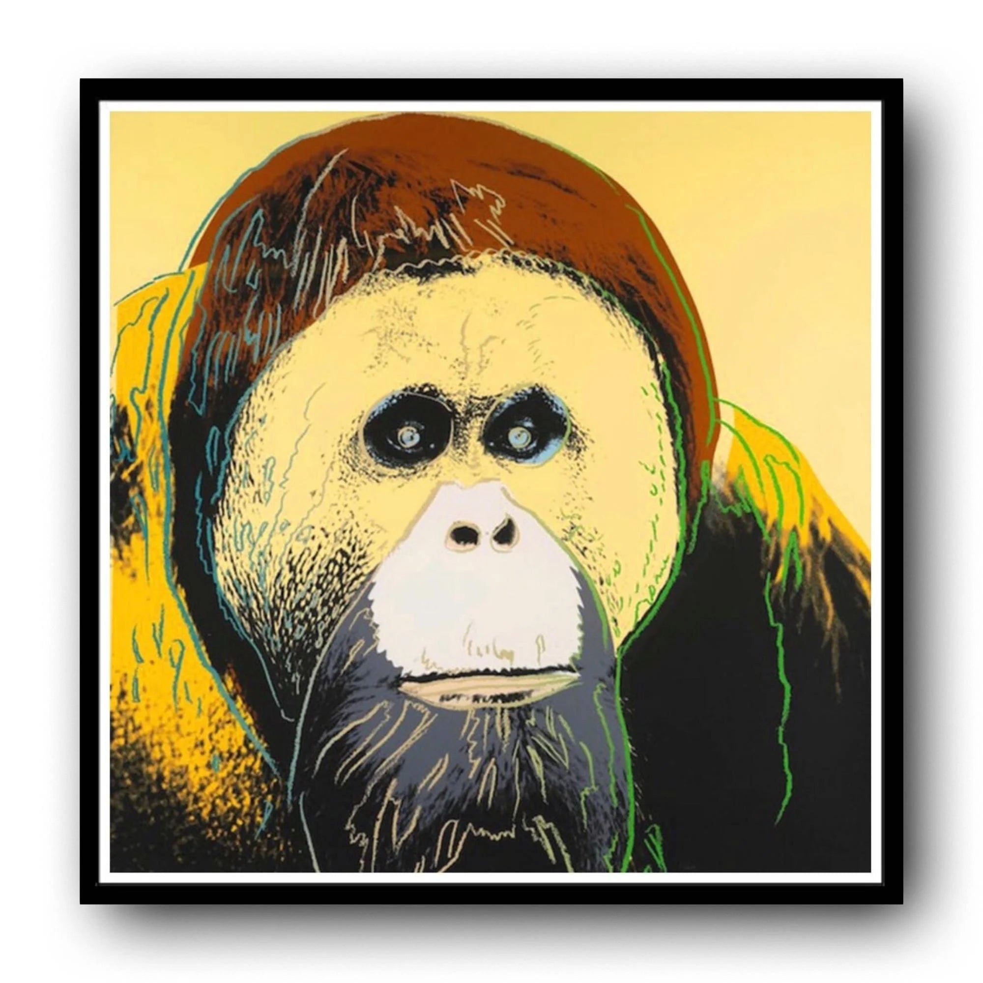 Andy Warhol - Orangutan- (F&S II # 299) Yellow